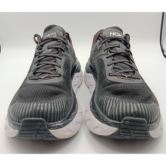Hoka One One Bondi 7 Sneakers Men 11.5 Black Athletic Running Shoes Logo 1110518 - Picture 8 of 14